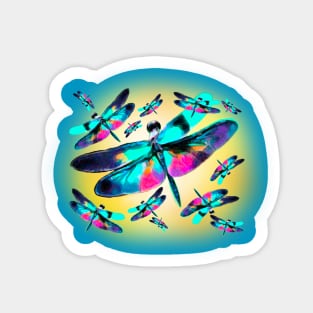 Dragon Flies Sticker